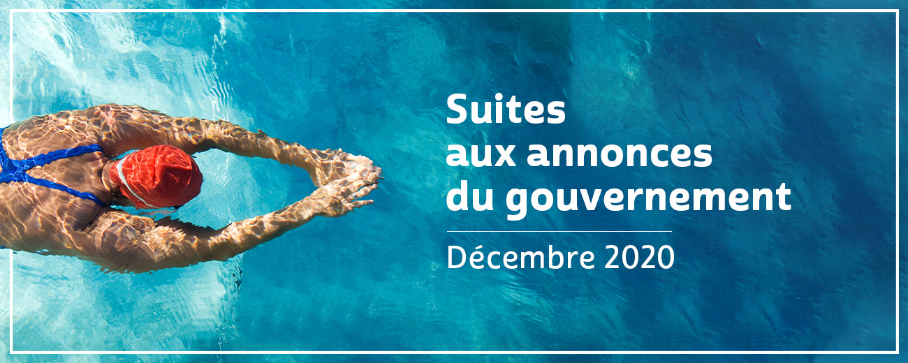 Suite aux nouvelles annoncent du gouvernement